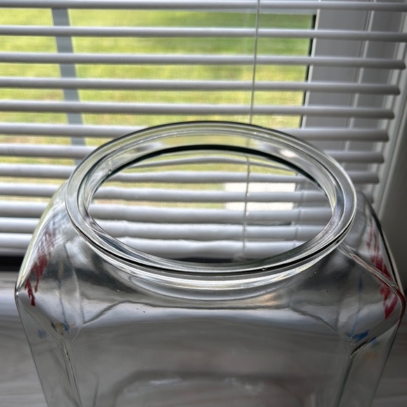 VTG Rare Original Lance 1950’s Clear Glass Counter Display Jar w/Red Metal Lid - Picture 8 of 16